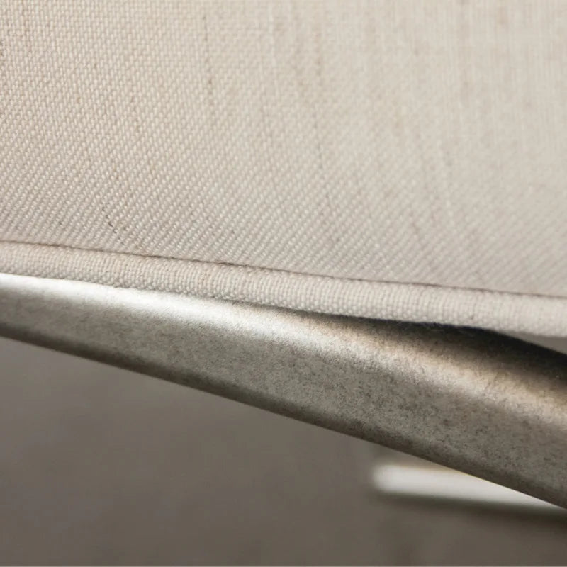 Banc rembourré Mantalia de Roundhill Furniture avec cadre en métal, couleur champagne