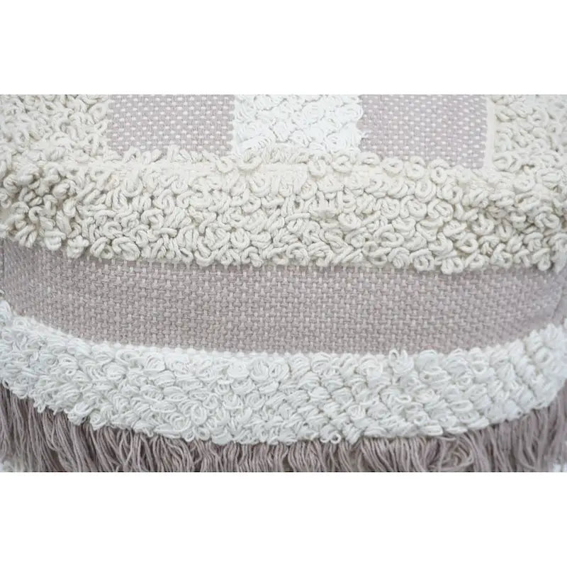 Home&Manor Wool Cotton Marko Pufa