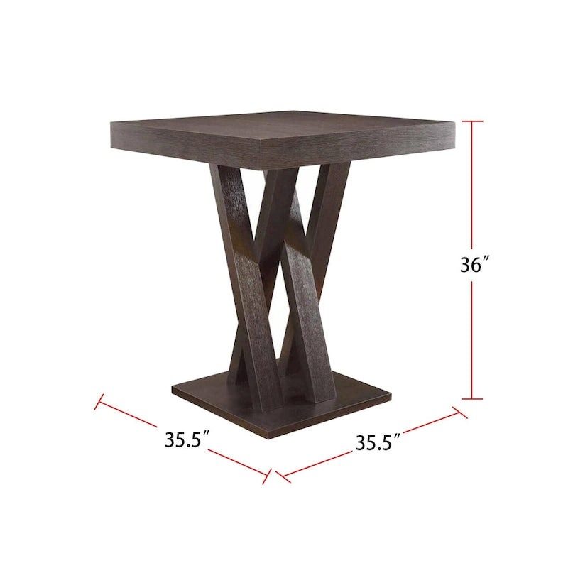 Table haute carrée Cappuccino