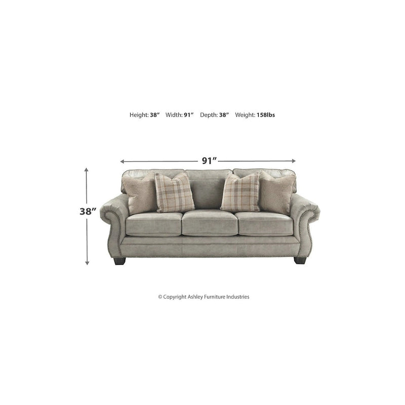 Signature Design by Ashley Olsberg Canapé en acier – 91 L x 38 P x 38 H