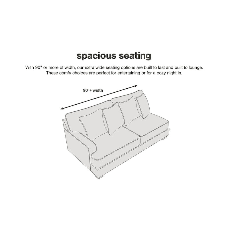 Signature Design by Ashley Olsberg Canapé en acier – 91 L x 38 P x 38 H