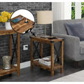 Convenience Concepts Durango Chairside Table with Charging Station and Shelf