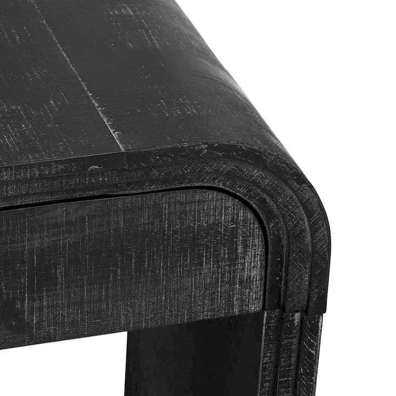 Nierezystalna Konsola w Stylu Retro: Otwarta Konstrukcja, Dwie Górne Szuflady