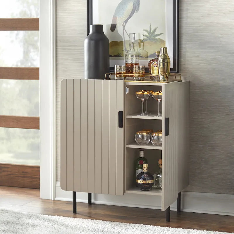 Prosty Living Fulton Konsola/kredens z przesuwanymi drzwiami
