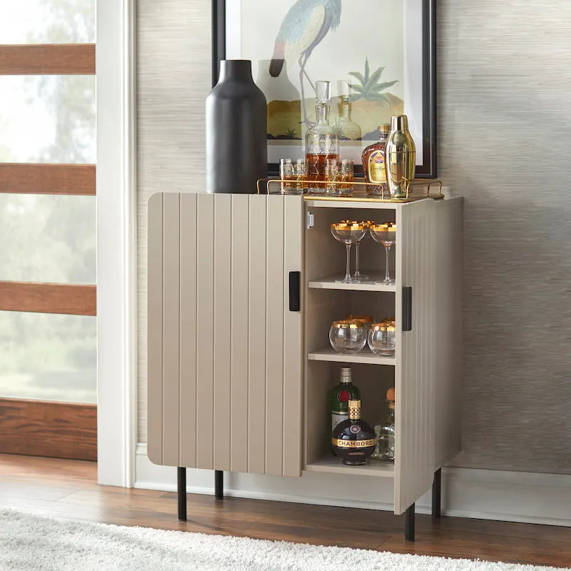 Prosty Living Fulton Konsola/kredens z przesuwanymi drzwiami