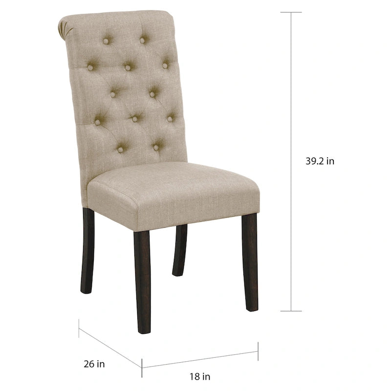 Ensemble de salle à manger Roundhill Furniture Leviton en bois style urbain, finition délavée foncée, pieds tournés : Table et 4 chaises