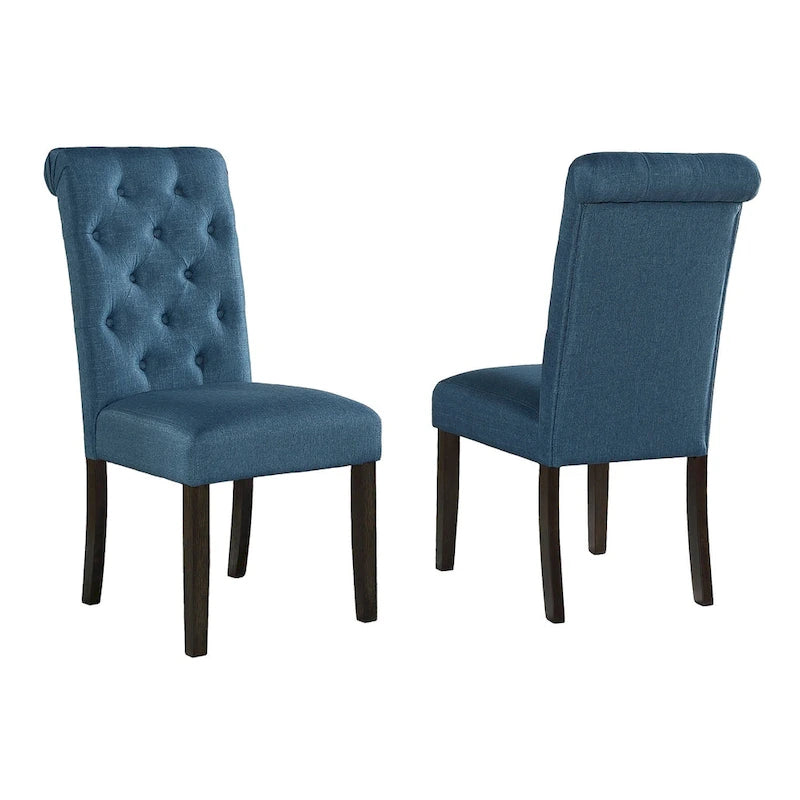 Ensemble de salle à manger Roundhill Furniture Leviton en bois style urbain, finition délavée foncée, pieds tournés : Table et 4 chaises
