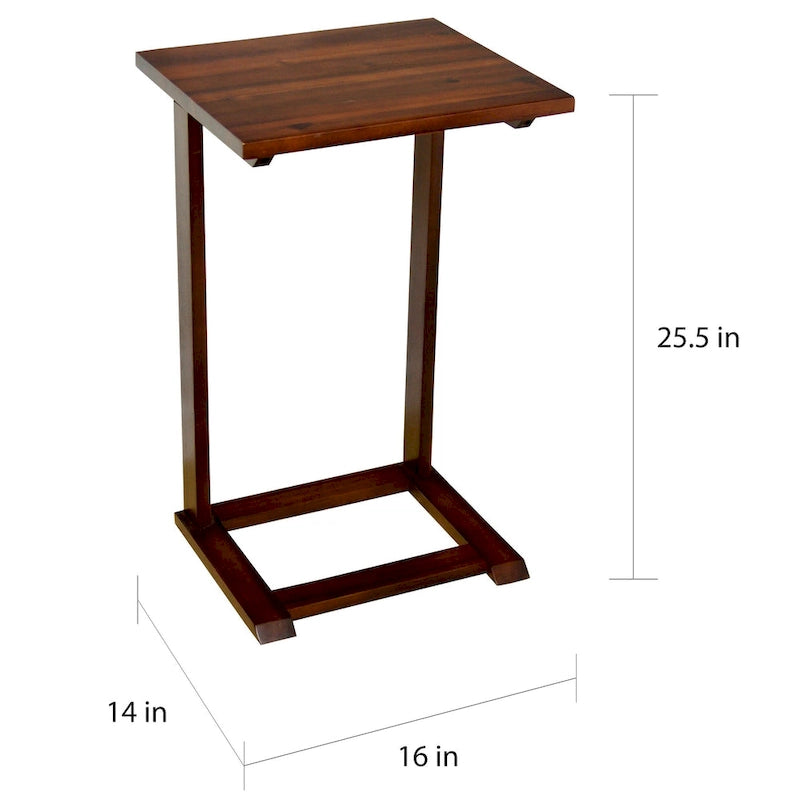 Table d'appoint en C en acacia massif Porch & Den Holly Hill