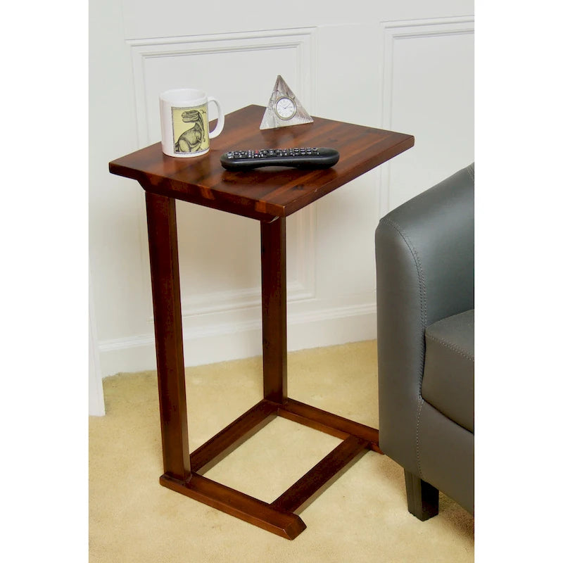 Table d'appoint en C en acacia massif Porch & Den Holly Hill