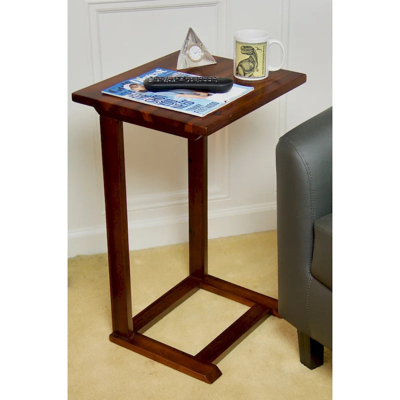 Table d'appoint en C en acacia massif Porch & Den Holly Hill
