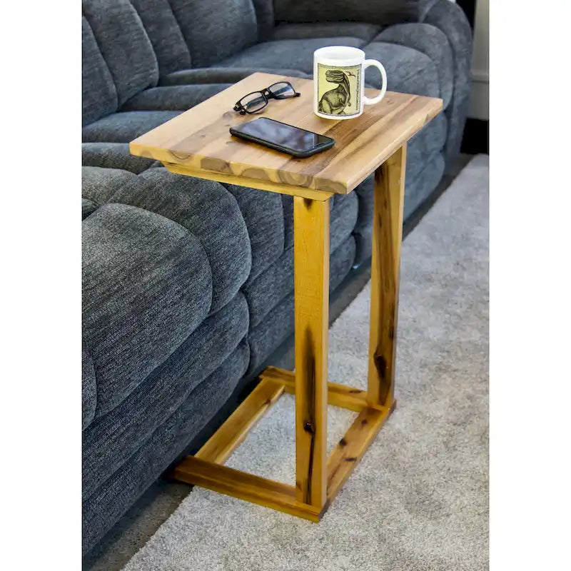Table d'appoint en C en acacia massif Porch & Den Holly Hill