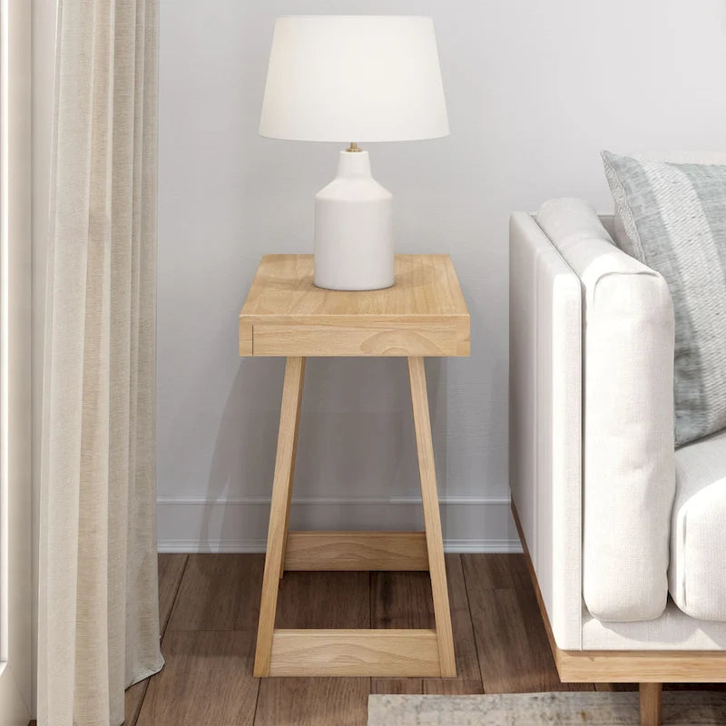 Table d'appoint rectangulaire classique Plank and Beam - 25
