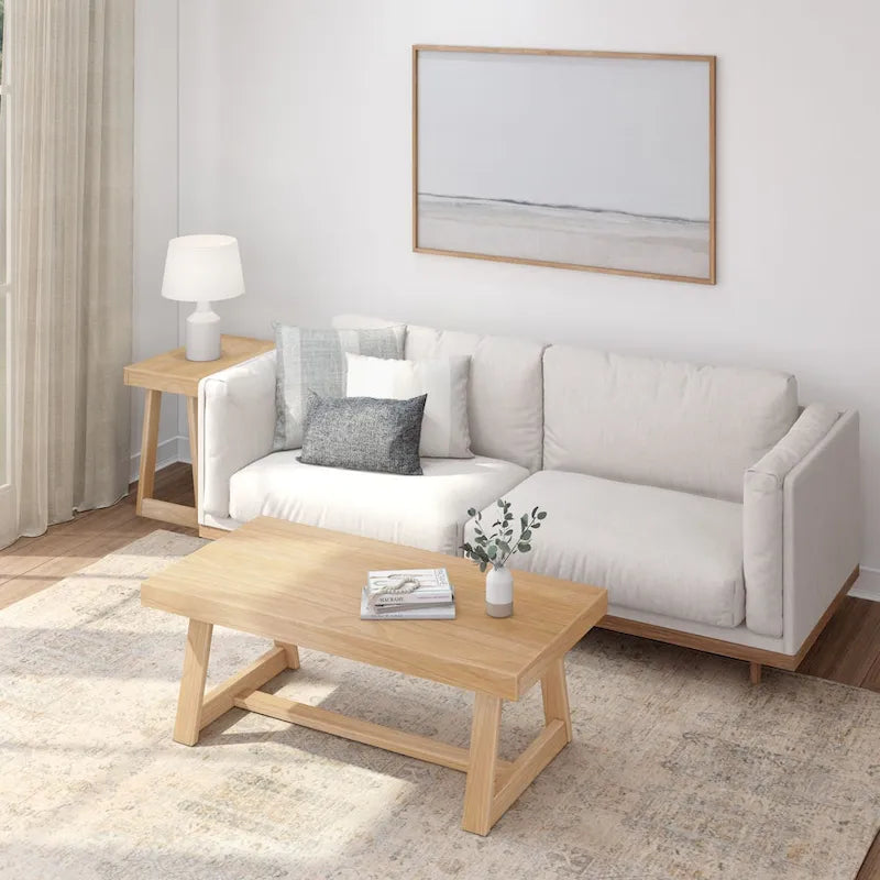 Table d'appoint rectangulaire classique Plank and Beam - 25
