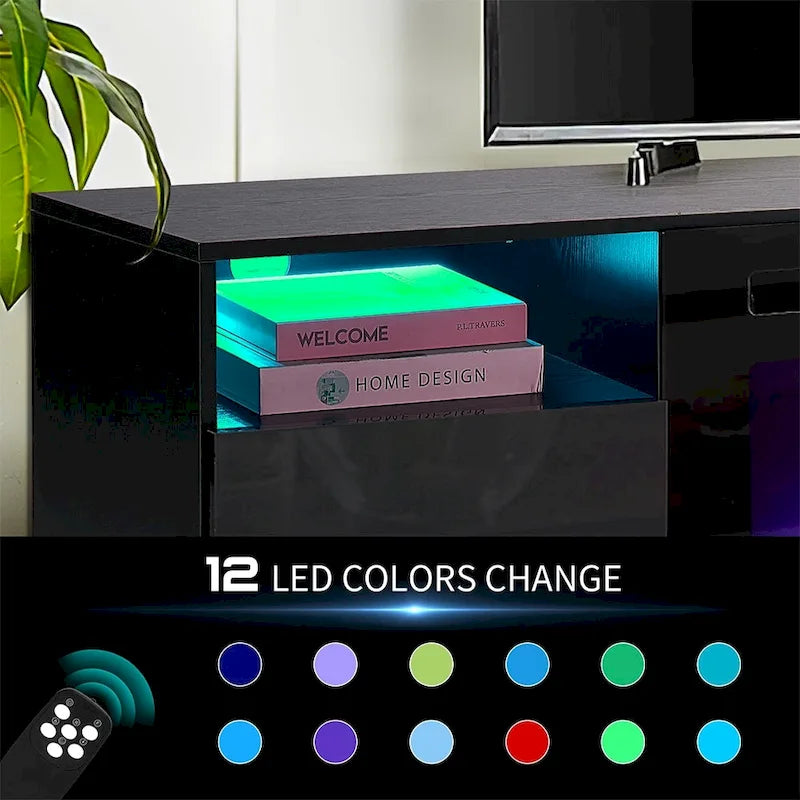 Meuble TV de 70 po avec foyer électrique de 36 po
