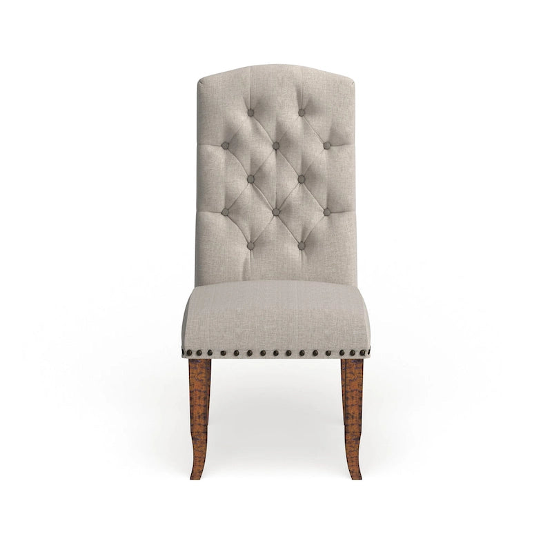 Chaises de salle à manger en tissu capitonné Cordova Farmhouse (Lot de 2) par Furniture of America