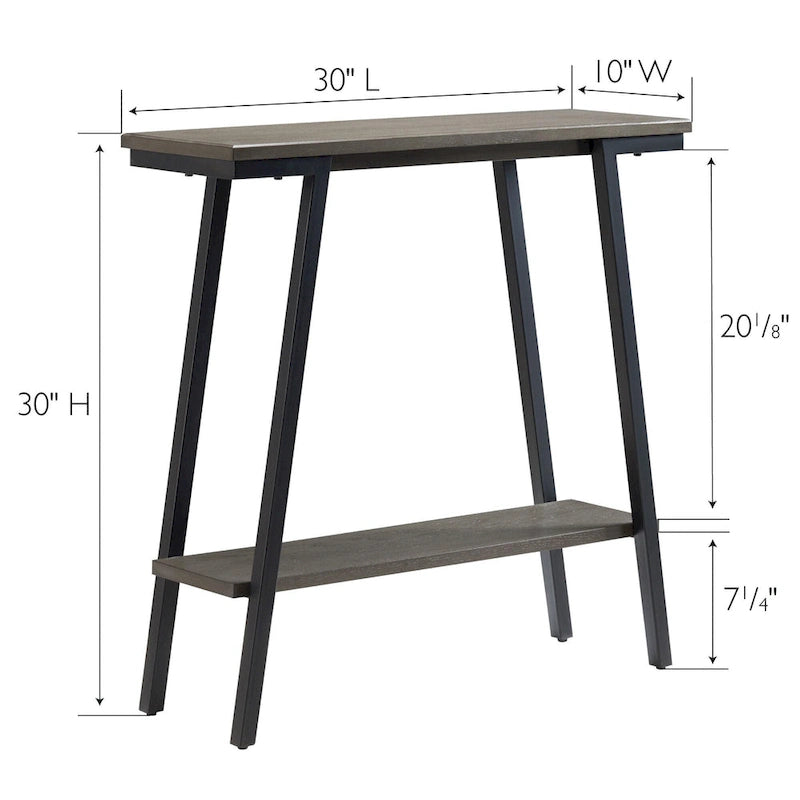 Konsola do przedpokoju Leick Home, metal i drewno
