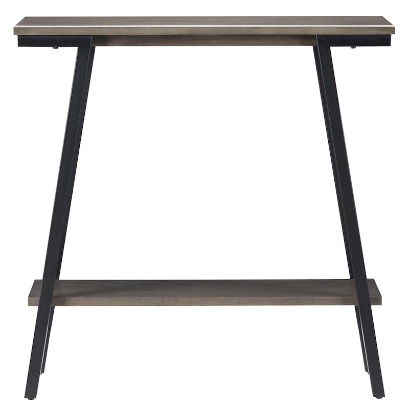 Konsola do przedpokoju Leick Home, metal i drewno