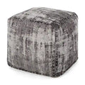Puf kostka z tkaniny Colane Hand-Loomed Boho firmy Christopher Knight Home