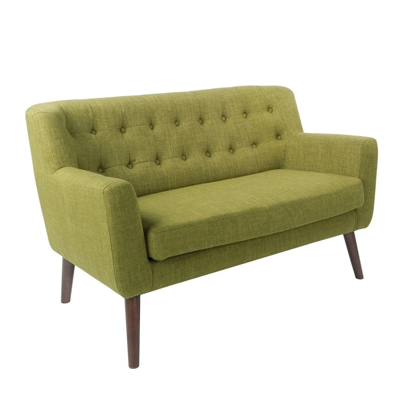 Causeuse en tissu à dossier capitonné Balestrand Mid-century de Carson Carrington - S.O.