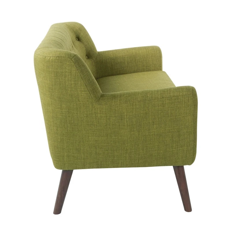 Causeuse en tissu à dossier capitonné Balestrand Mid-century de Carson Carrington - S.O.