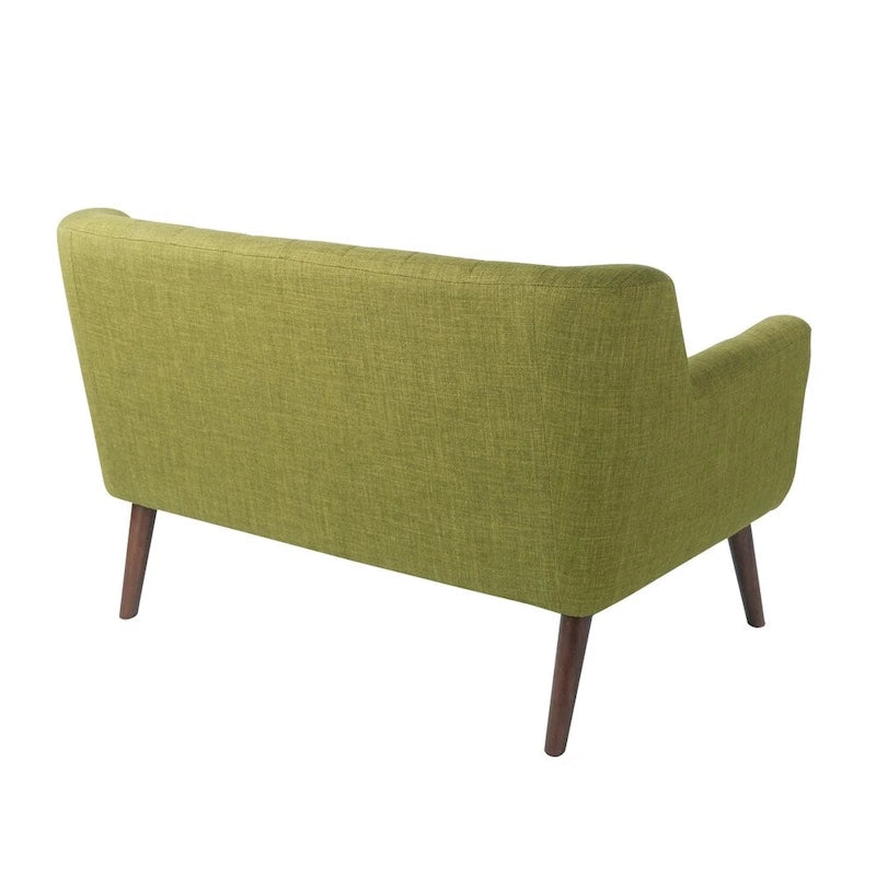 Causeuse en tissu à dossier capitonné Balestrand Mid-century de Carson Carrington - S.O.