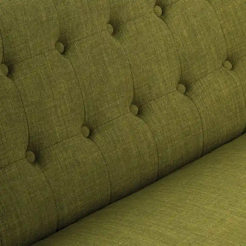 Causeuse en tissu à dossier capitonné Balestrand Mid-century de Carson Carrington - S.O.