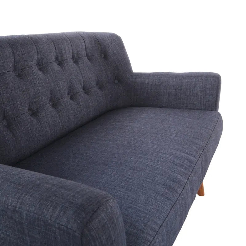Causeuse en tissu à dossier capitonné Balestrand Mid-century de Carson Carrington - S.O.