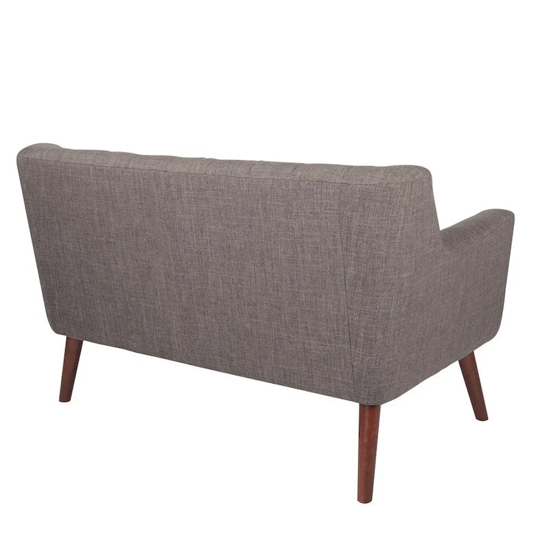 Causeuse en tissu à dossier capitonné Balestrand Mid-century de Carson Carrington - S.O.