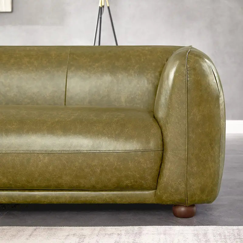 Mayla skórzana kanapa włoska luksusowa w stylu mid-century modern