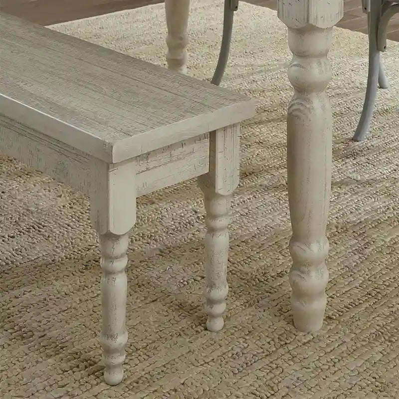 Ławka do jadalni z litego drewna Grain Wood Furniture Valerie