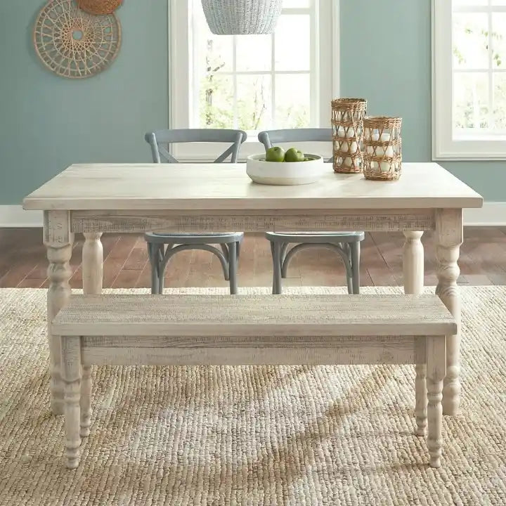 Ławka do jadalni z litego drewna Grain Wood Furniture Valerie