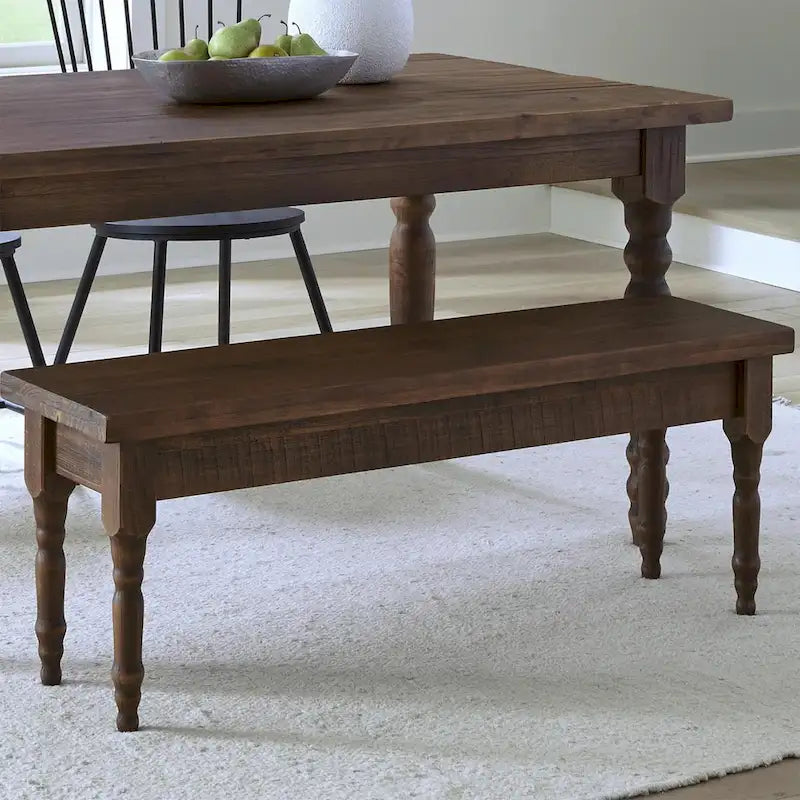 Ławka do jadalni z litego drewna Grain Wood Furniture Valerie