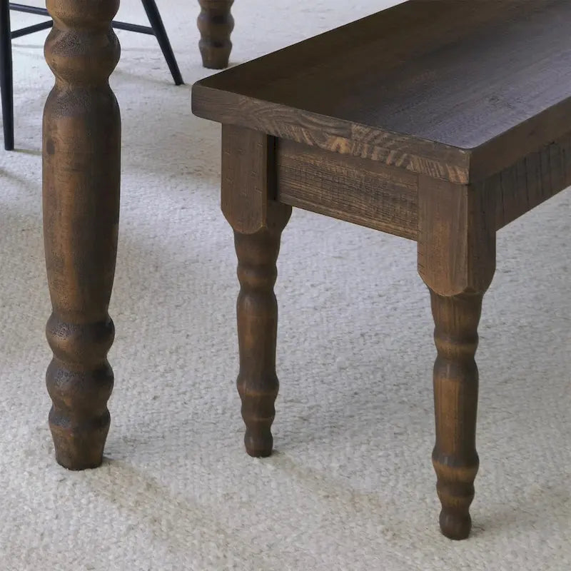 Ławka do jadalni z litego drewna Grain Wood Furniture Valerie