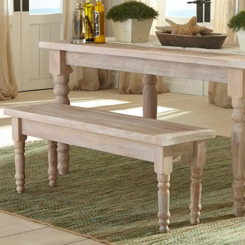 Ławka do jadalni z litego drewna Grain Wood Furniture Valerie