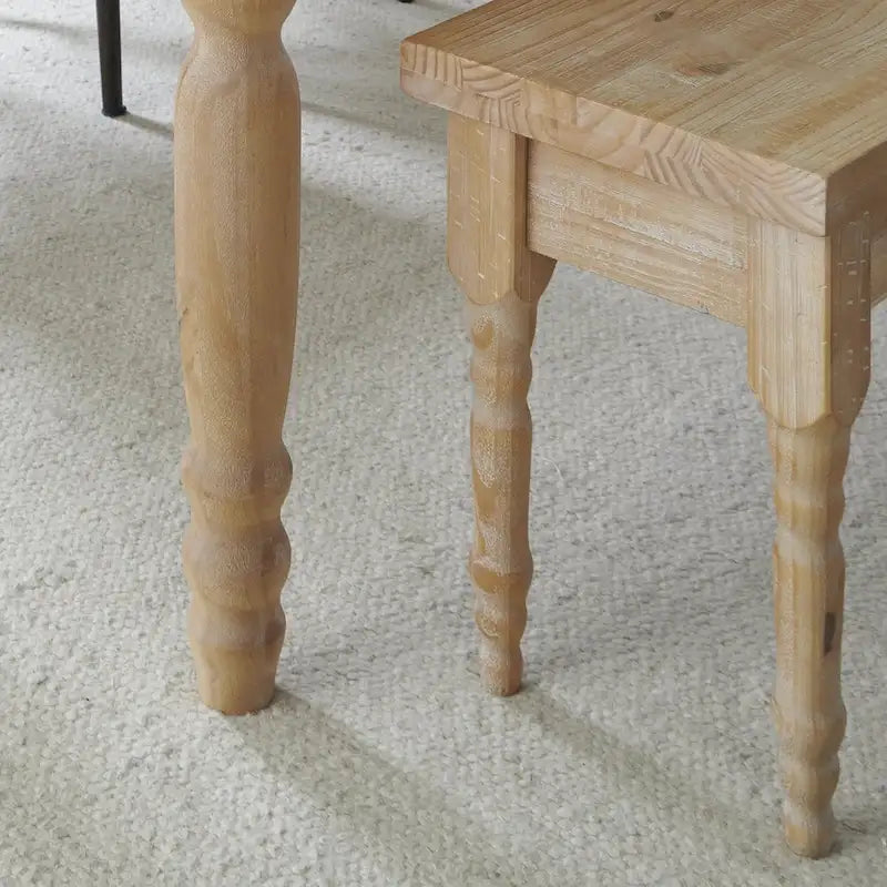 Ławka do jadalni z litego drewna Grain Wood Furniture Valerie