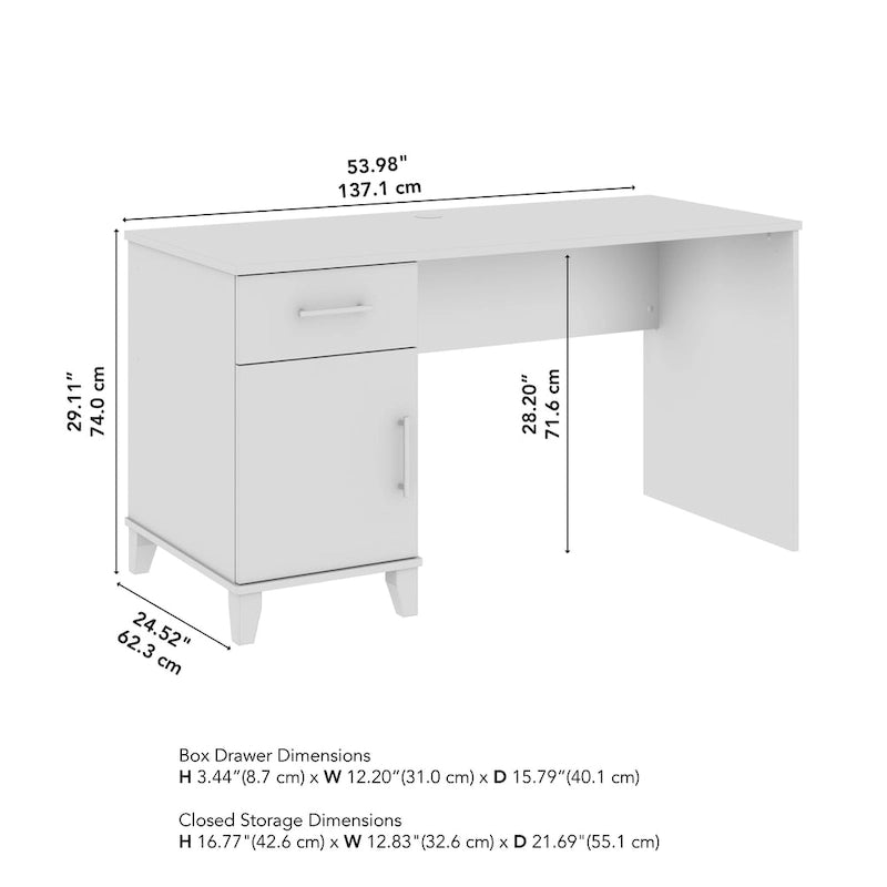 Bureau de direction Somerset 54W avec tiroirs par Bush Furniture