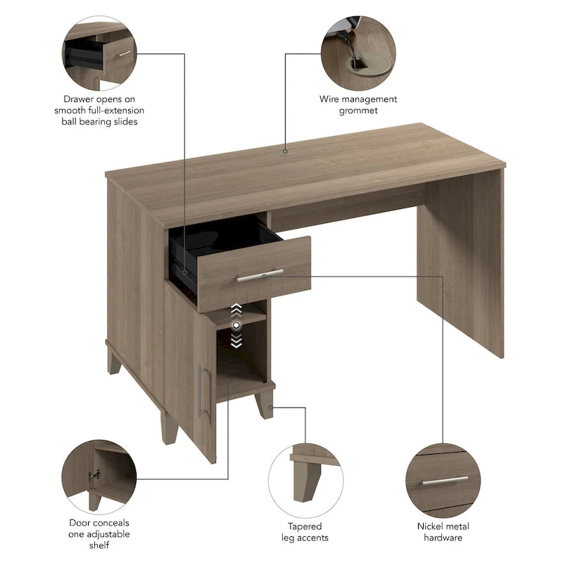 Bureau de direction Somerset 54W avec tiroirs par Bush Furniture