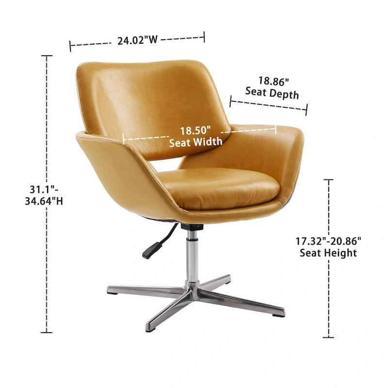 Fauteuil de bureau moderne pivotant et réglable Art Leon