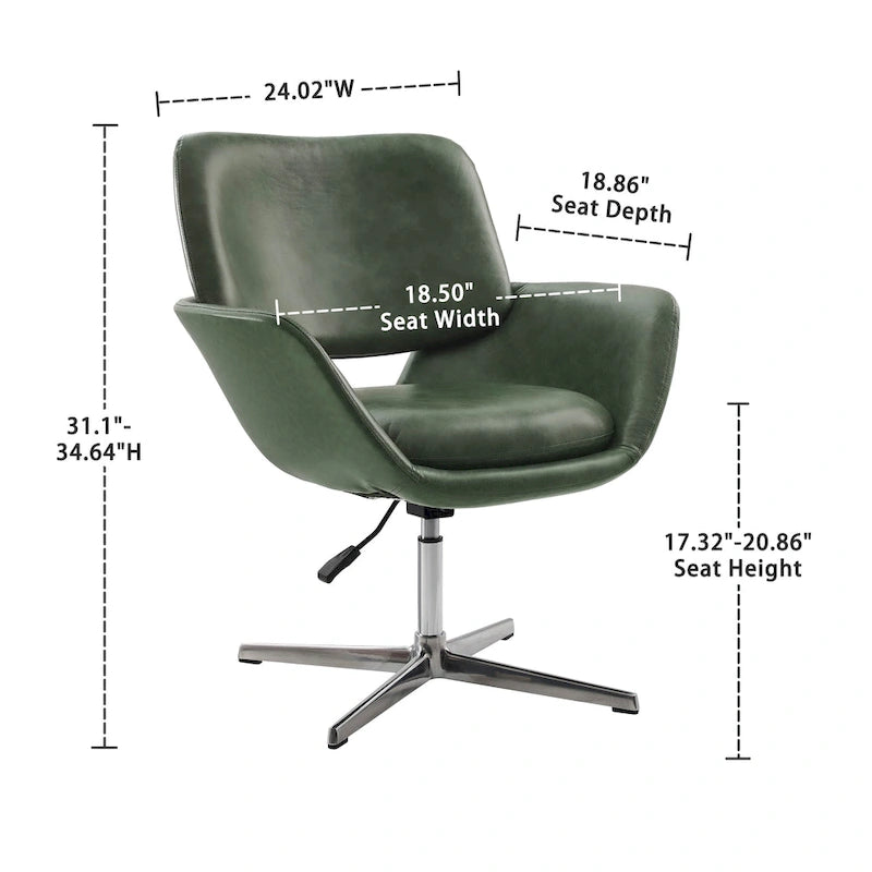 Fauteuil de bureau moderne pivotant et réglable Art Leon