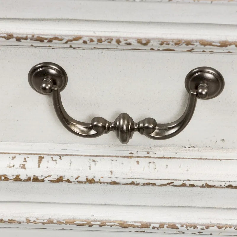 Bureau Magnolia Manor Antique White Weathered Bark