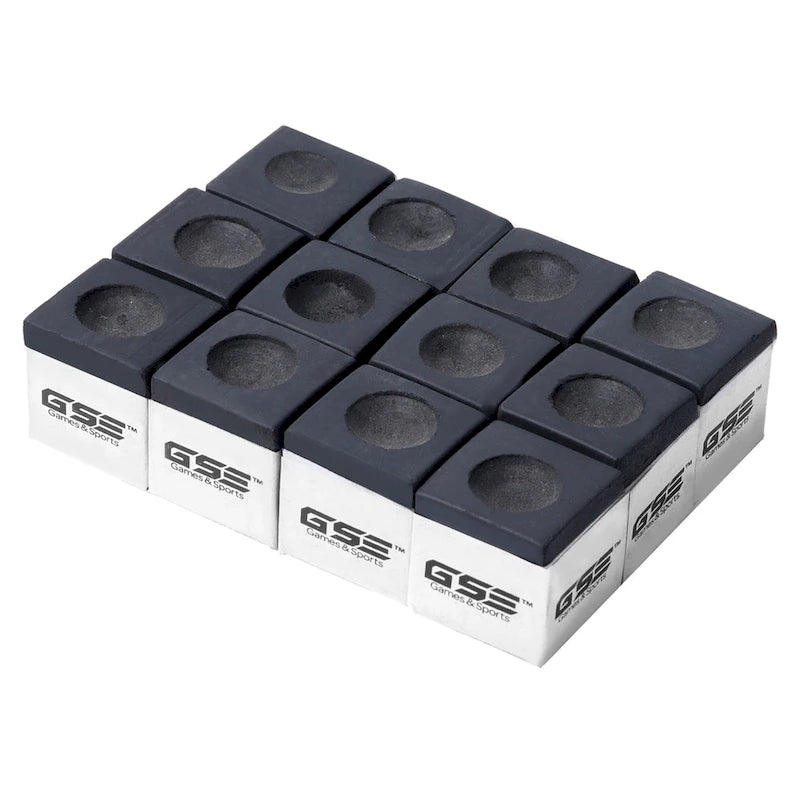 Craies de billard/piscine GSE lot de 12, accessoires de table de billard