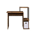 Bureau d'ordinateur en bois avec tiroir à clavier