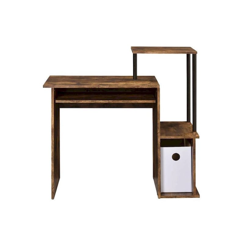 Bureau d'ordinateur en bois avec tiroir à clavier