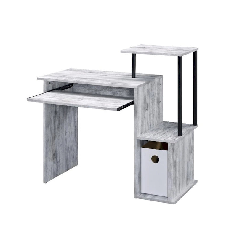 Bureau d'ordinateur en bois avec tiroir à clavier