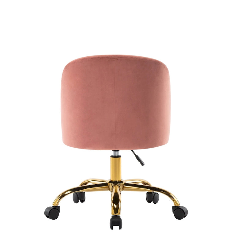 Chaises de bureau sans accoudoirs en velours Louie Porthos Home