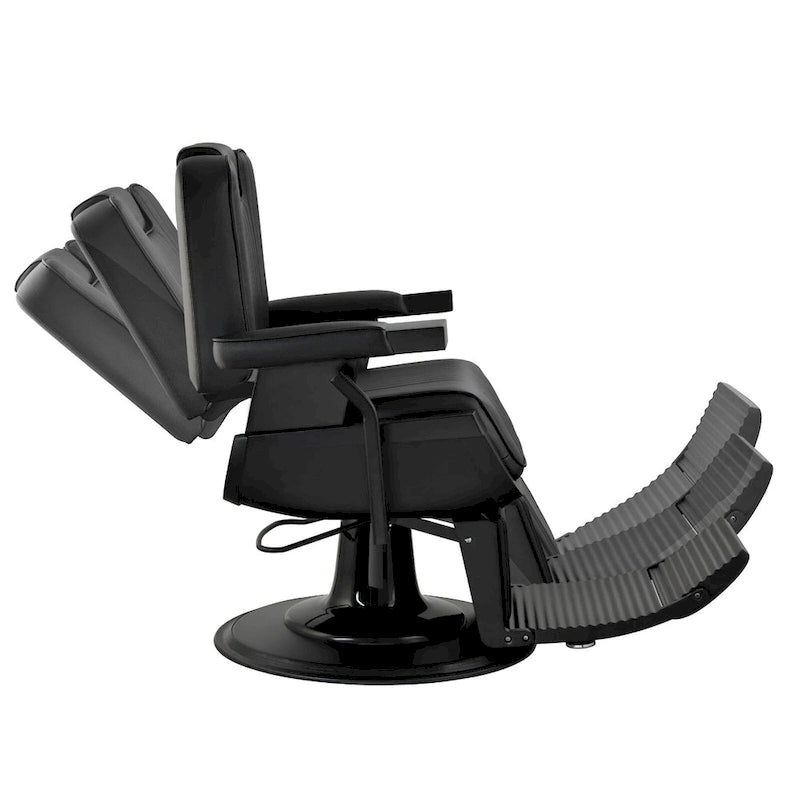 Fauteuil de Barbier Inclinable SHERMAN Robuste, Noir