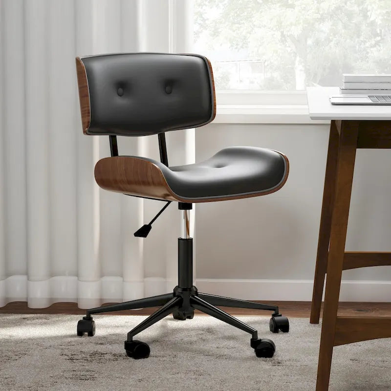 Chaise de bureau moderne simple Carson Carrington Leksand Mid-century