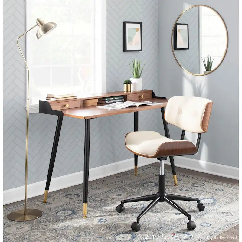 Chaise de bureau moderne simple Carson Carrington Leksand Mid-century