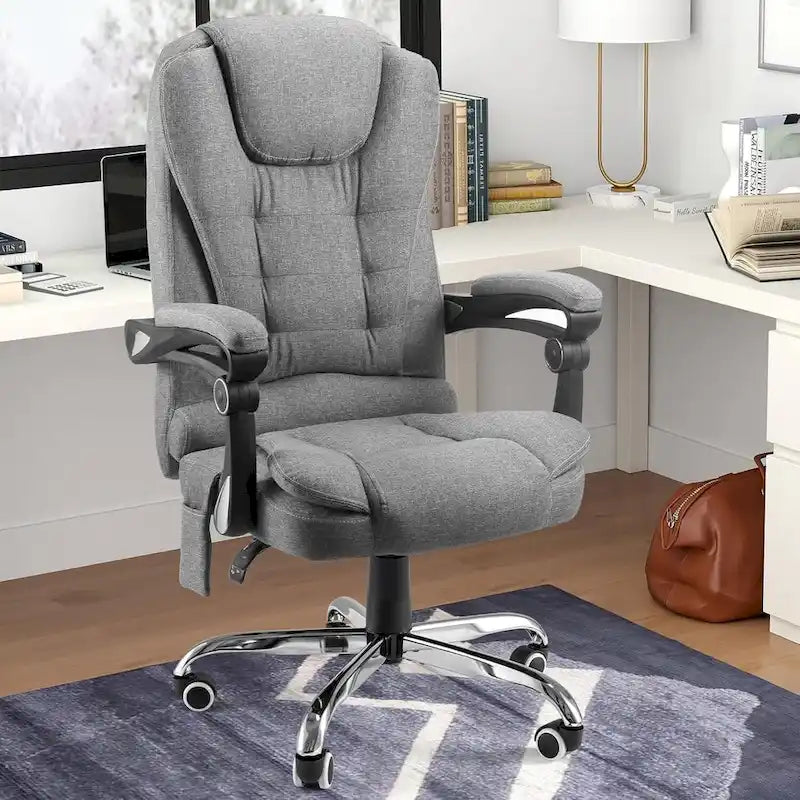 Fotel biurowy AECOJOY Ergonomiczny z 7-punktowym masażem wibracyjnym i funkcją podgrzewania