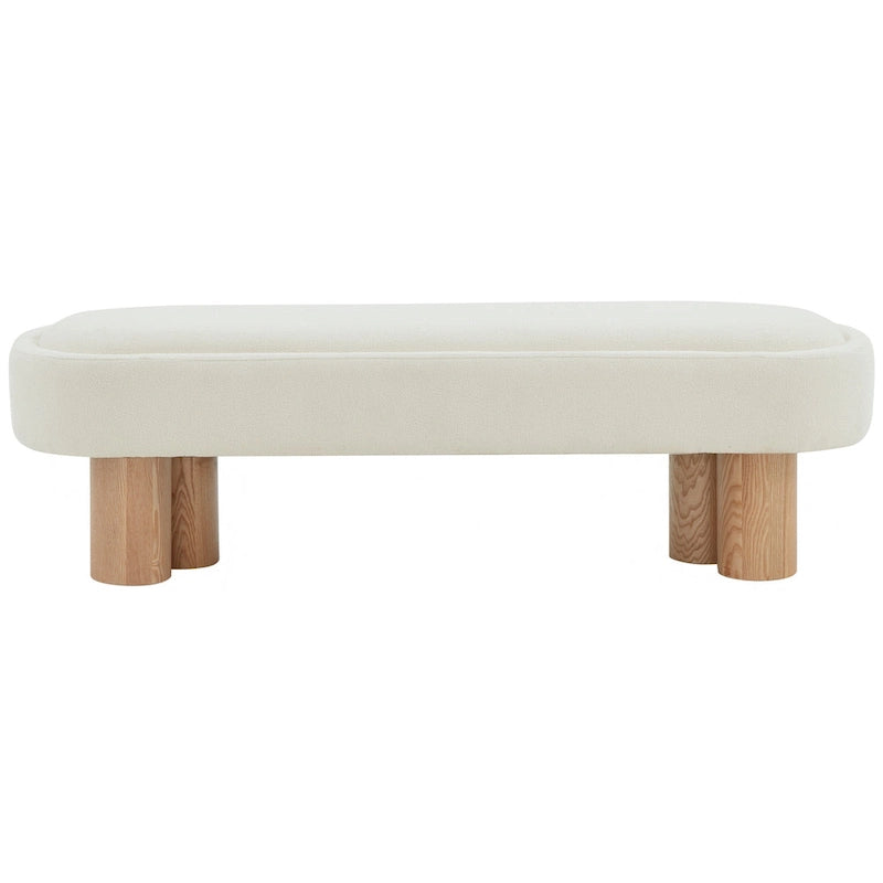 Banc Boucle Faina SAFAVIEH Couture - 152 cm L x 48 cm P x 46 cm H - 152Lx48Px46H
